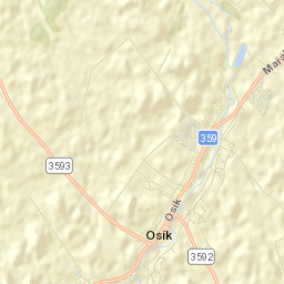 Osík Street Map