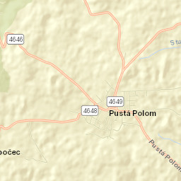 Pustá Polom Street Map
