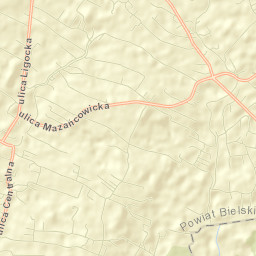 Mazańcowice Street Map