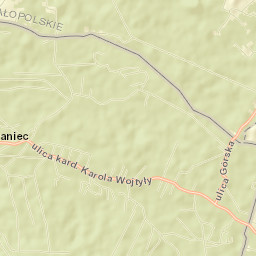 Czaniec Street Map