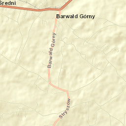 Barwałd Górny Street Map