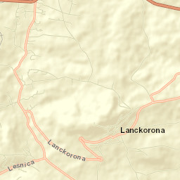Lanckorona Street Map