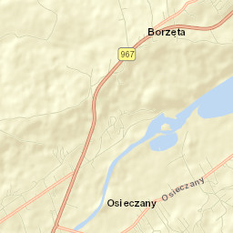 Borzęta Street Map