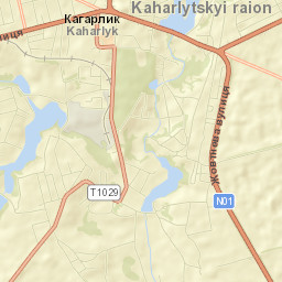 Kaharlyk Street Map