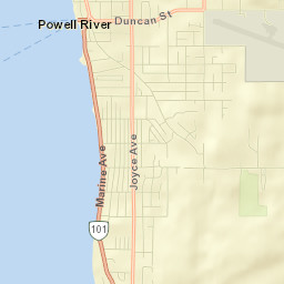 Powell River Street Map