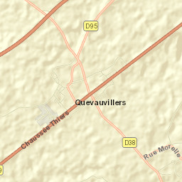 Quevauvillers Street Map