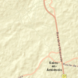 Sains-en-Amiénois Street Map