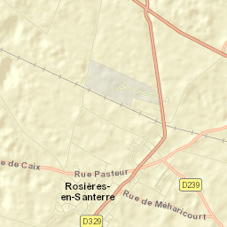 Rosières-en-Santerre Street Map