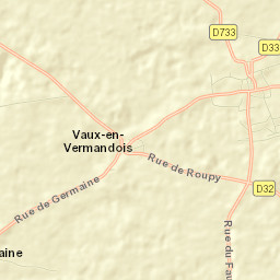 Étreillers Street Map