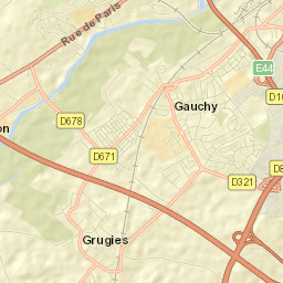 Gauchy Street Map