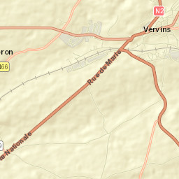 Vervins Street Map