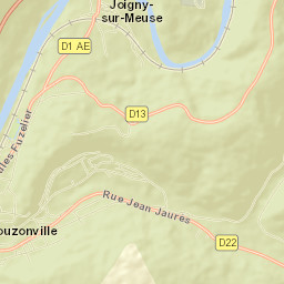 Nouzonville Street Map