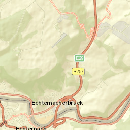 Echternach Street Map