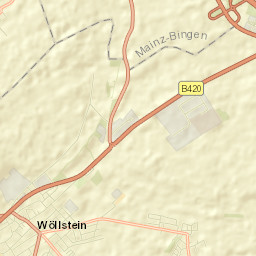 Wöllstein Street Map