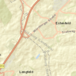 Estenfeld Street Map