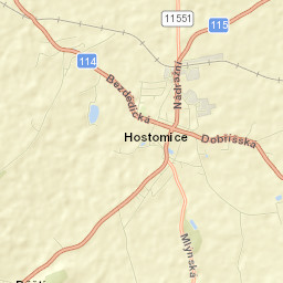 Hostomice Street Map