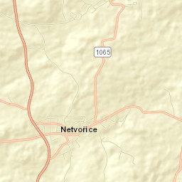 Netvořice Street Map