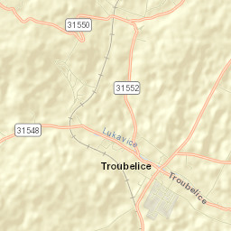Troubelice Street Map