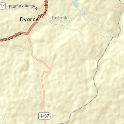 Dvorce Street Map