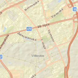 Okres Ostrava-město Street Map