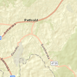 Petřvald Street Map