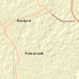 Kaczyce Street Map