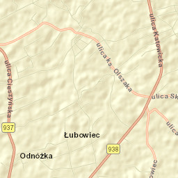 Kończyce Wielkie Street Map