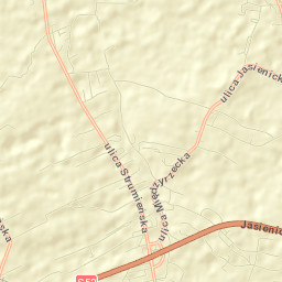 Jasienica Street Map