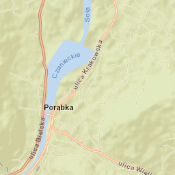 Porąbka Street Map