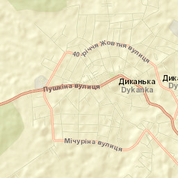 Dykanka Street Map