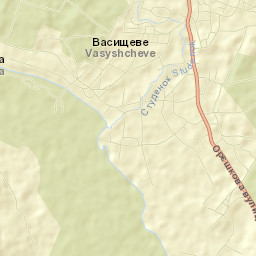 Vasyshcheve Street Map