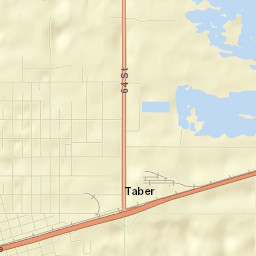 Taber Street Map