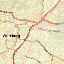 Würzburg Street Map