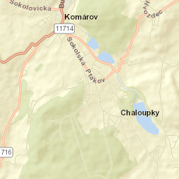 Komárov Street Map