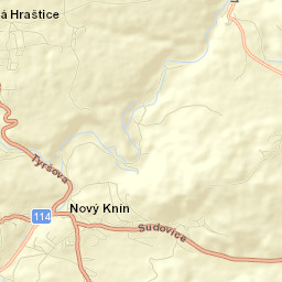 Nový Knín Street Map