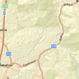 Benešov Street Map