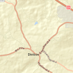 Divišov Street Map