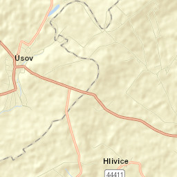 Úsov Street Map