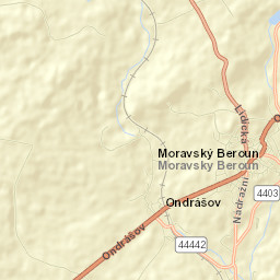 Moravský Beroun Street Map