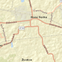 Horní Suchá Street Map
