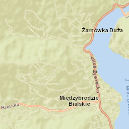 Międzybrodzie Bialskie Street Map