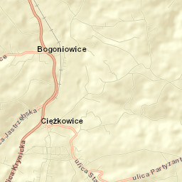 Ciężkowice Street Map