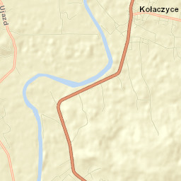 Kołaczyce Street Map