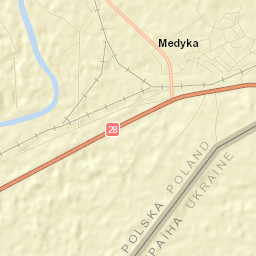 Medyka Street Map