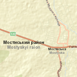 Mostys'ka Street Map