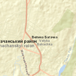 Velyka Bahachka Street Map