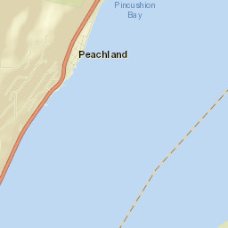 Peachland Street Map