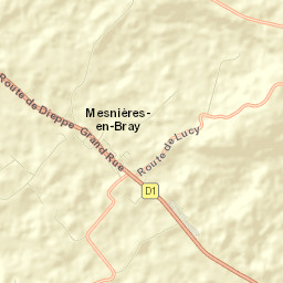 Mesnières-en-Bray Street Map