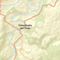 Odernheim Street Map