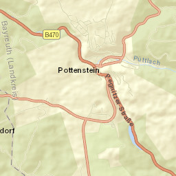 Pottenstein Street Map